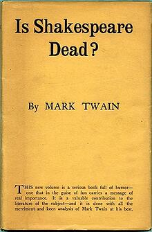 Mark Twain: Is Shakespeare Dead?